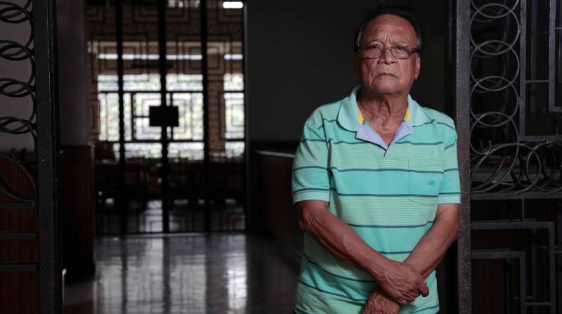 Hace dos semanas, el escritor guayaquileño de 72 años despertó de un coma, luego de un ACV. Foto: Archivo/El Comercio.