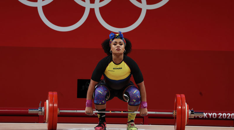 Neisi Dajomes, la primera mujer ecuatoriana en ganar una medalla de oro en los Juegos Olímpicos. Foto: COE