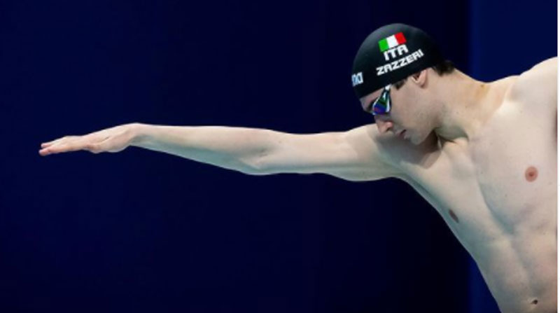 Lorenzo Zazzeri, nadador italiano en Tokio 2020. Foto: Instagram del deportista