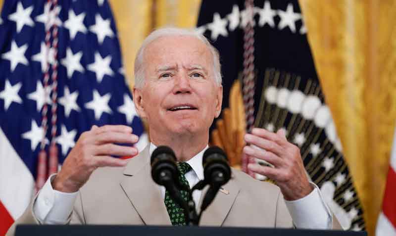 "Estados Unidos puede derrotar a la variante delta, igual que derrotamos al covid-19 original", dijo Joe Biden durante un discurso en la Casa Blanca. Foto: EFE