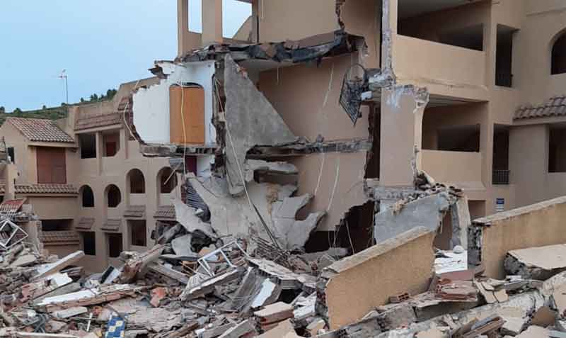 Peñíscola, en donde se derrumbó el edifico, es uno de los destinos turísticos más destacados de España. Foto: Twitter Guardia Civil