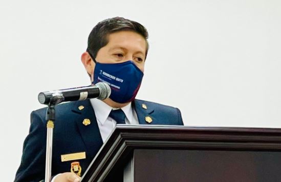 Desde el 3 junio del 2019, Esteban Cárdenas estuvo al frente de la Comandancia del CBQ en reemplazo de Eber Arroyo. Foto: Twitter @ECardenasVarela