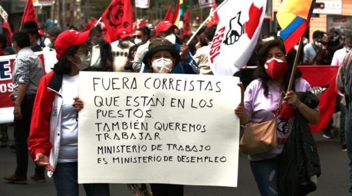 Entre los pedidos de la Conaie al Gobierno también está la no ampliación de la explotación minera y petrolera. Foto: Patricio Terán / EL COMERCIO