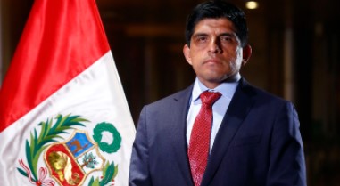 Juan Manuel Carrasco fue posesionado como el nuevo ministro de Interior de Perú. Foto: Twitter Ministerio del Interior