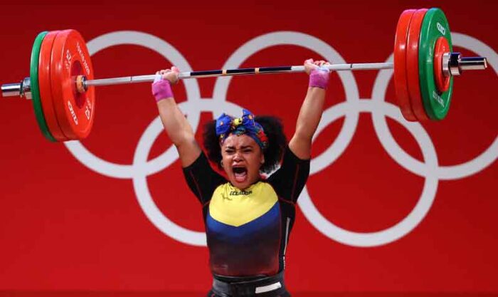 Neisi Dajomes ganó el oro olímpico en los Juegos de Tokio. Foto: Reuters