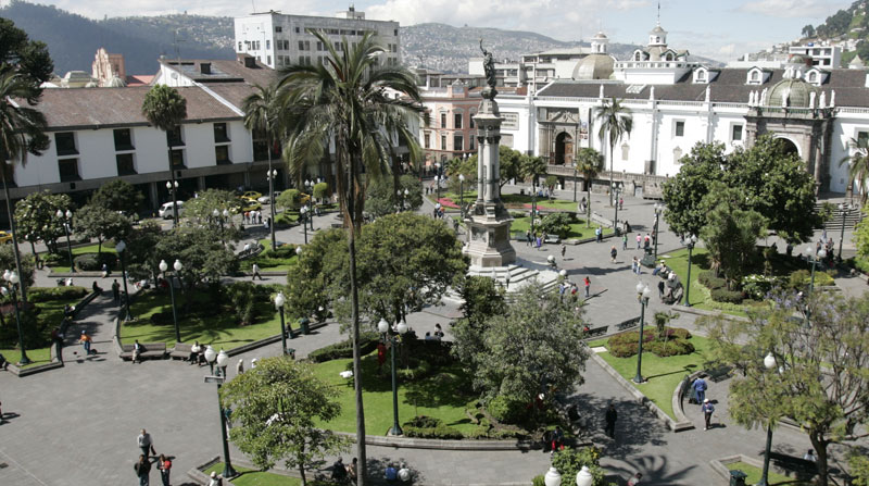 Imagen de la Plaza de la Independencia, en el Centro Histórico de Quito. Foto: Archivo/ EL COMERCIO
