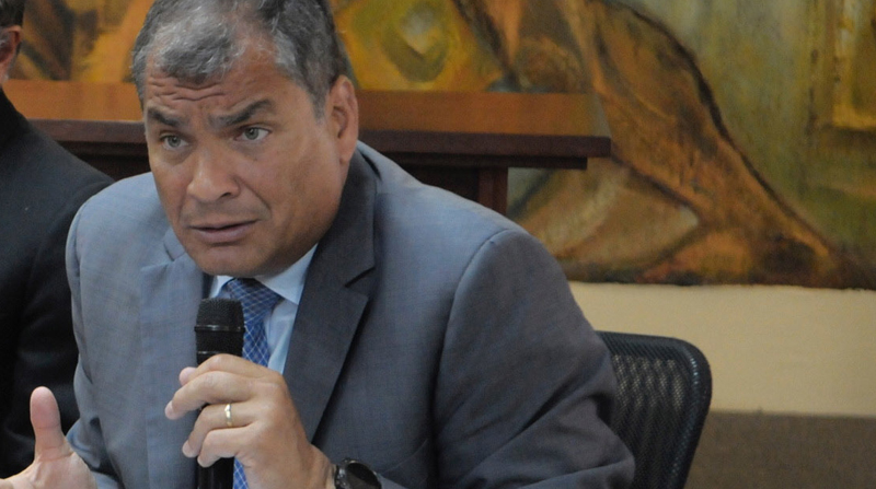 Rafael Correa tendría asilo político en Bélgica. Foto: Archivo/ EL COMERCIO