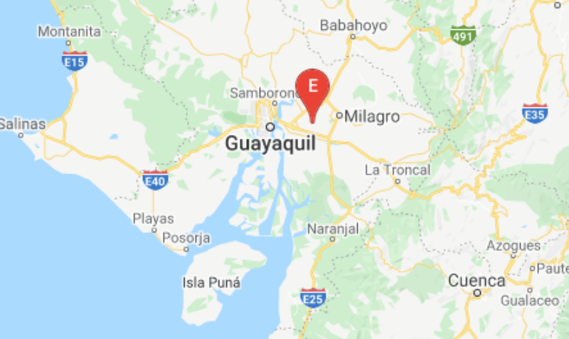El movimiento telúrico fue registrado a 8,65 kilómetros de Yaguachi, en Guayas. Foto: Twitter Instituto Geofísico