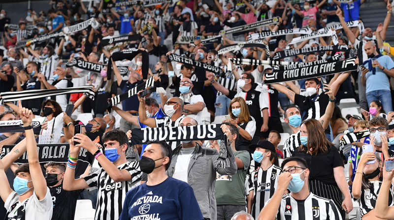 Imagen referencial de un cotejo de la Juventus de Turín. Foto: EFE