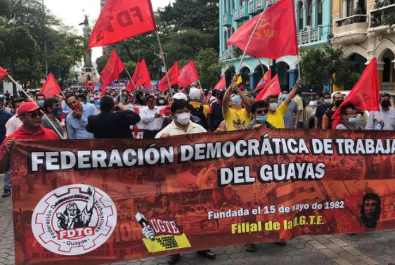 Los movimientos sociales esperan que el Gobierno escuche sus peticiones. Foto: Enrique Pesantes / EL COMERCIO