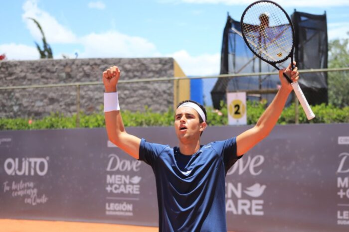 Martin Tiffon se clasificó a las semifinales del Challenger de Quito. Foto: Cortesía