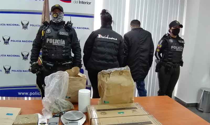 La Policía también allanó la vivienda de la pareja. Foto: Modesto Moreta / EL COMERCIO