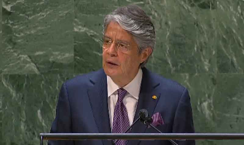 Guillermo Lasso participa en la Asamblea de la ONU como parte de su gira en EE.UU. Foto: Twitter Guillermo Lasso