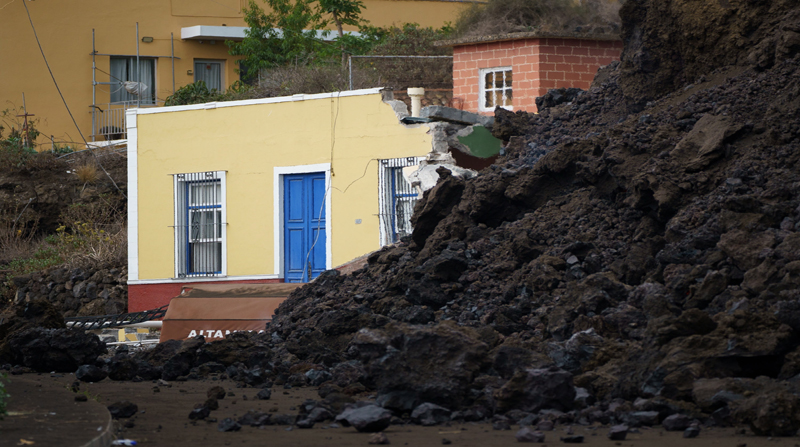 El barrio Todoque ha sido el más afectado por la erupción del volcán,. Foto:EFE