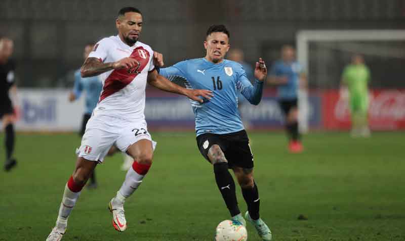 El empate dejó a la selección uruguaya en la cuarta posición del torneo eliminatorio. Foto: EFE