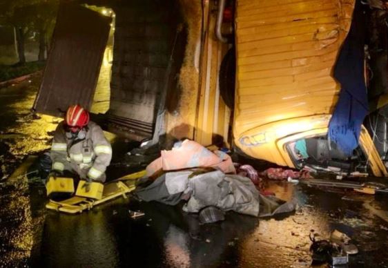 El ECU 911 no explicó cómo se produjeron los siniestros de tránsito. Foto: Cuerpo de Bomberos Quito