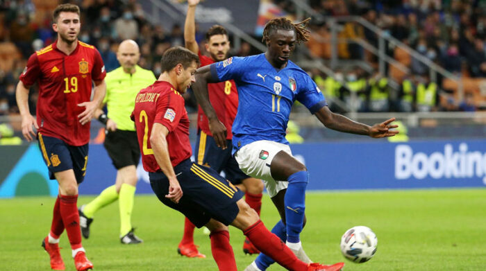 Italia y España jugarán la segunda semifinal del 'Final Four' de la UEFA Nations League. Foto: EFE