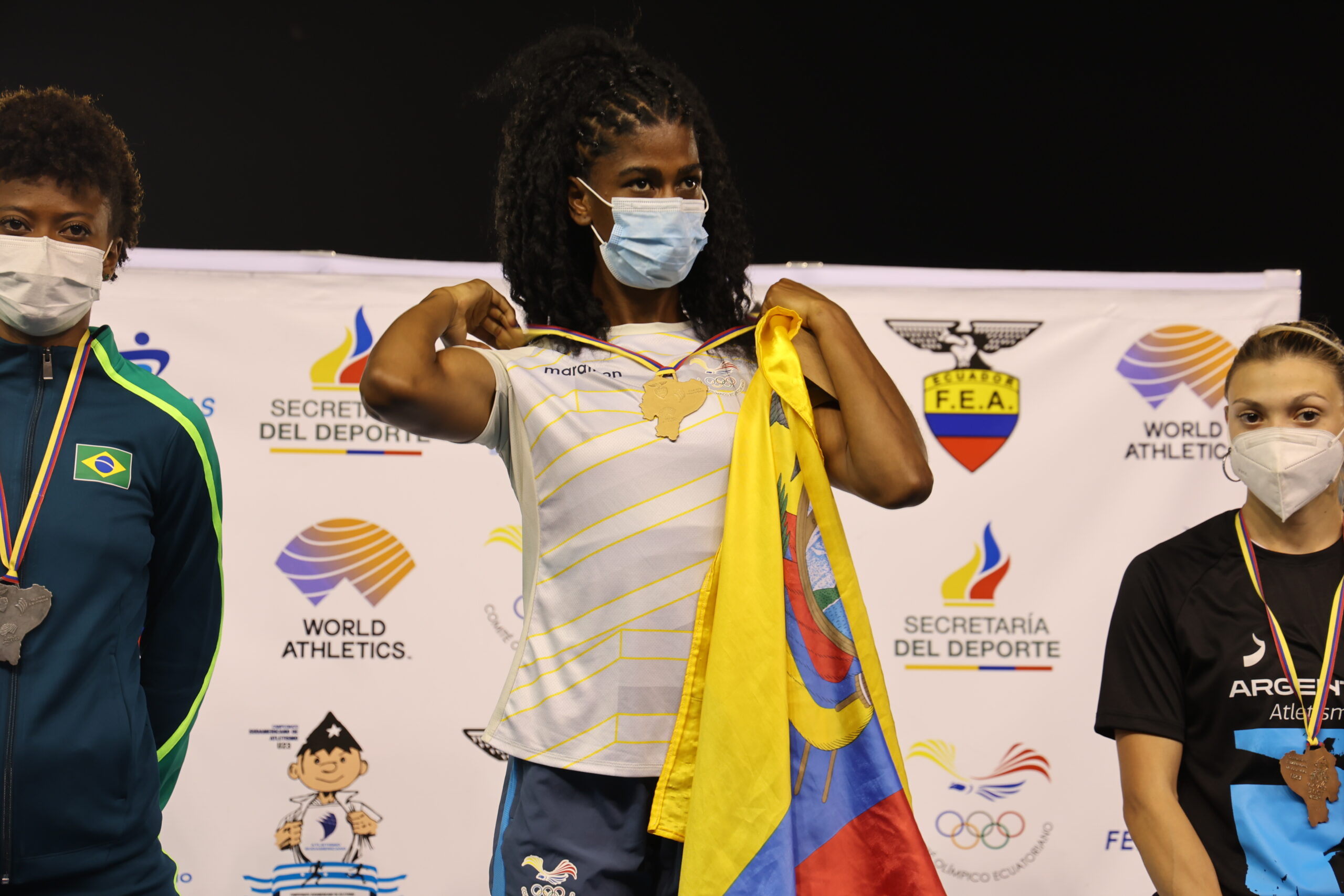 Anahí Suárez fue de las más destacadas en la delegación ecuatoriana. Foto: COE