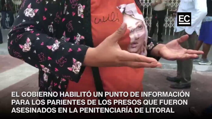 Familias exigen información por los reos asesinados en la Penitenciaría de Guayaquil. Captura video