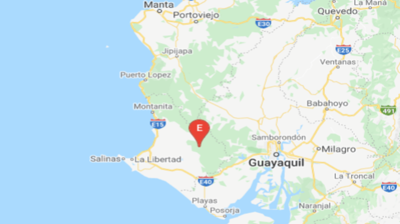 Un sismo de magnitud 3.61 en escala de Richter se registró en la provincia del Guayas este 24 de octubre de 2021. Foto: Captura de pantalla / Twitter de @IGecuador