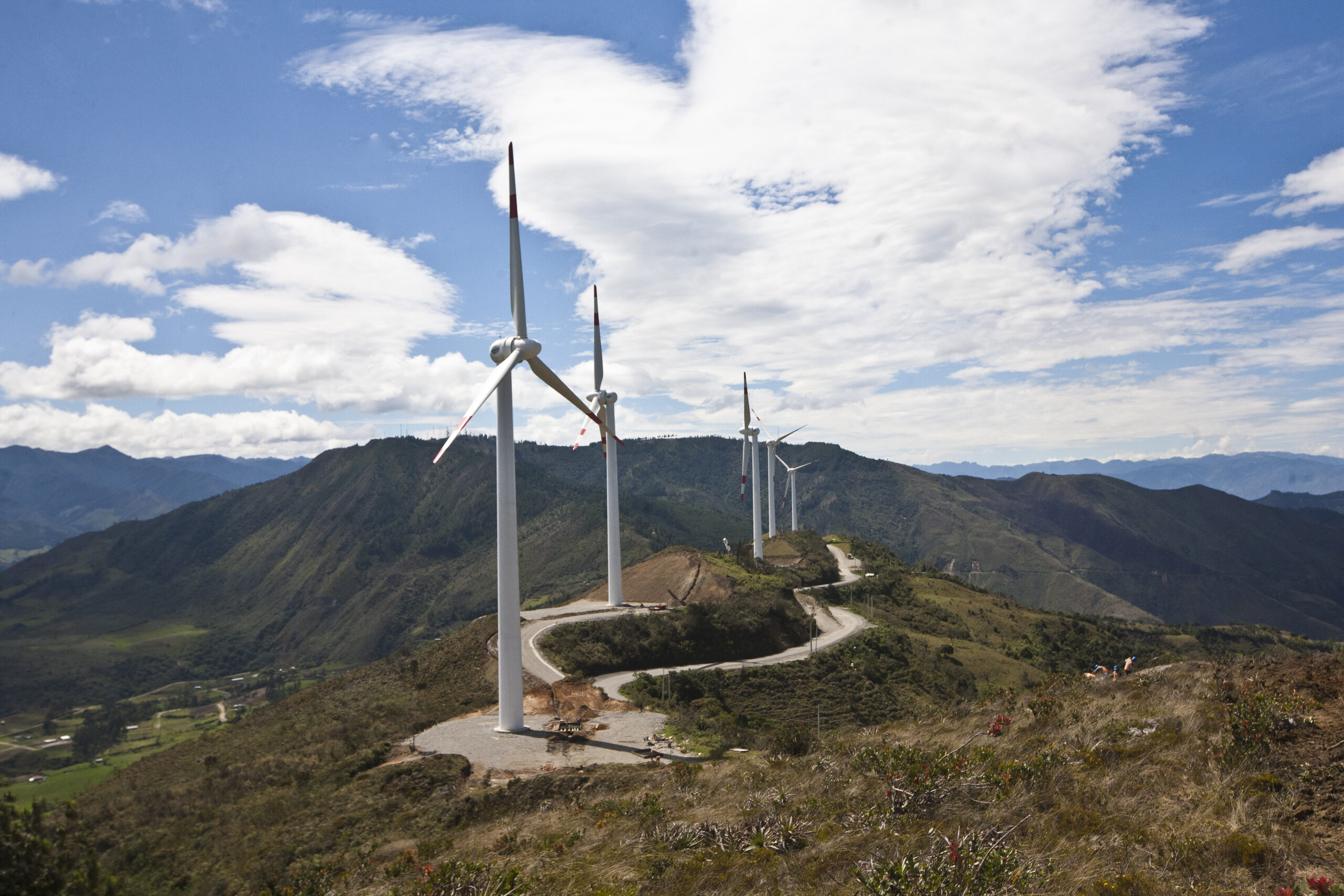 El Gobierno busca mayor inversión privada en el sector eléctrico. Foto: Central Eólica Villonaco / Cortesía Ministerio de Energía y Recursos Naturales No Renovables