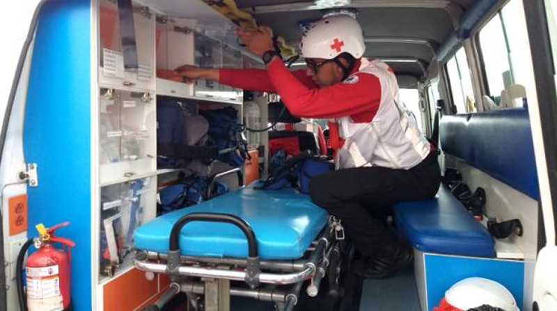 Cruz Roja brinda el servicio de atención prehospitalaria (ambulancias). Foto archivo. El Comercio.