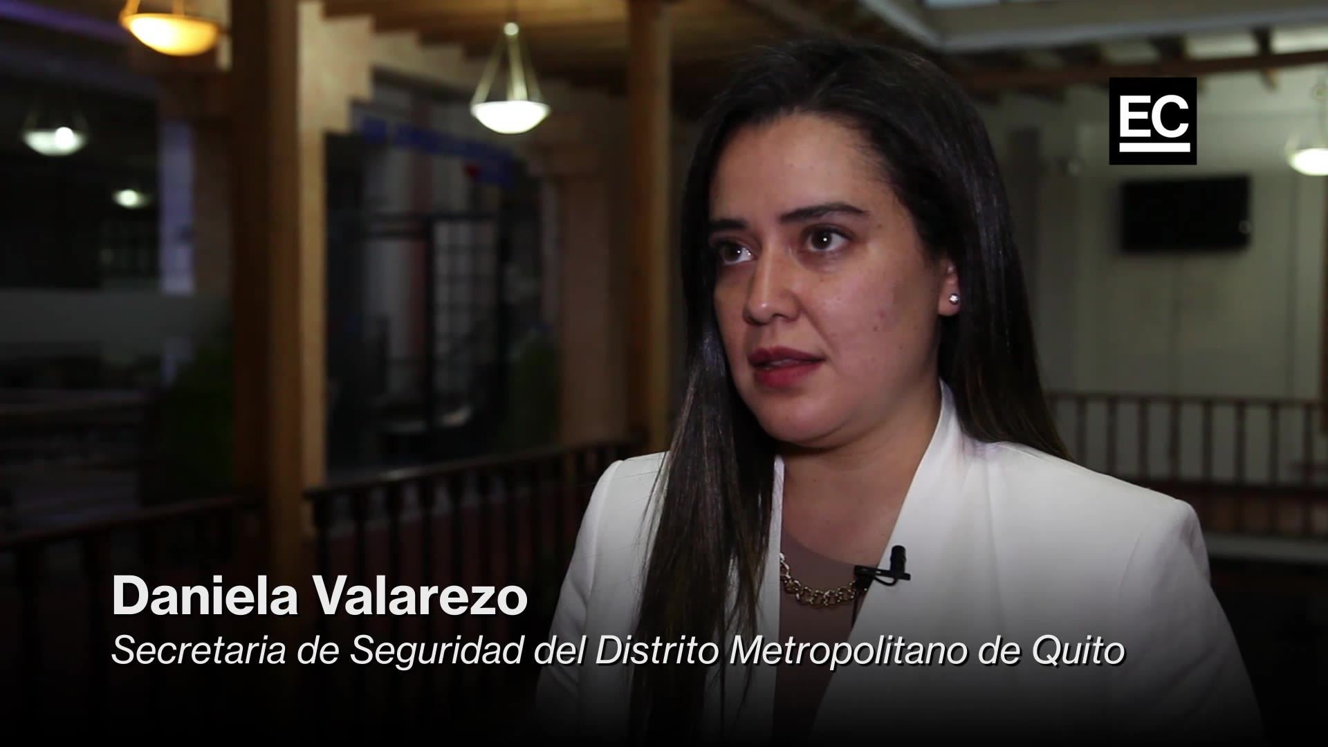 Entrevista a la secretaria de Seguridad del Municipio de Quito, Daniela Valarezo, respecto a los planes que tiene el Cabildo para contrarestar la inseguridad en la capital. Captura