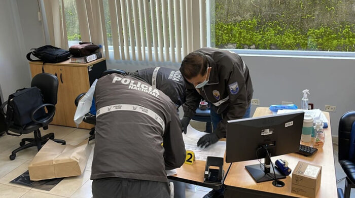 Tras el ataque informático, la Fiscalía allanó a la agencia de la ANT en Quito. Foto: Cortesía