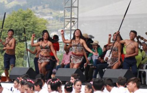 Día de la Interculturalidad que se celebró el 12 de octubre del 2016 en el parque Itchimbia. Foto: Archivo / EL COMERCIO