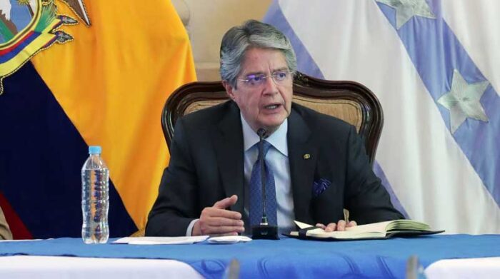 El presidente Guillermo Lasso el lunes 15 de noviembre del 2021. Foto: EFE