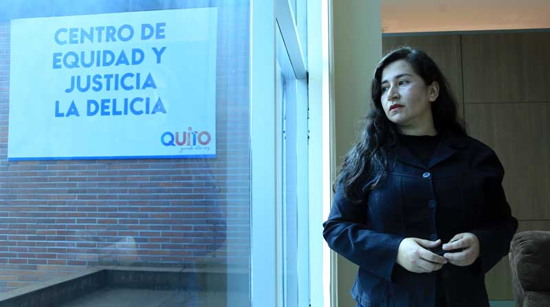 Johanna Vélez recibió auspicio del Centro de Equidad en un proceso de violencia en contra del padre de sus hijos. Foto: Diego Pallero / EL COMERCIO