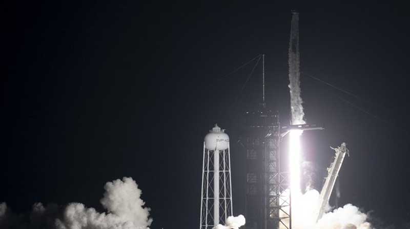 La llamada SpaceX Crew-3 fue lanzada a las 21:03 EST del miércoles 10 de noviembre del 2021. Foto: Tomada de la cuenta Twitter NASA HQ PHOTO