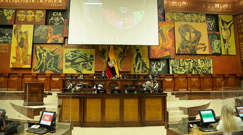 La Asamblea no se pronunció sobre el proyecto de ley económico urgente y entró por el Ministerio de la Ley. Foto: Twitter @AsambleaEcuador