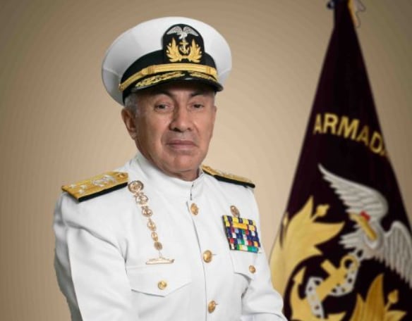 El vicealmirante Jorge Cabrera ocupó el cargo desde mayo del 2021. Foto: cortesía