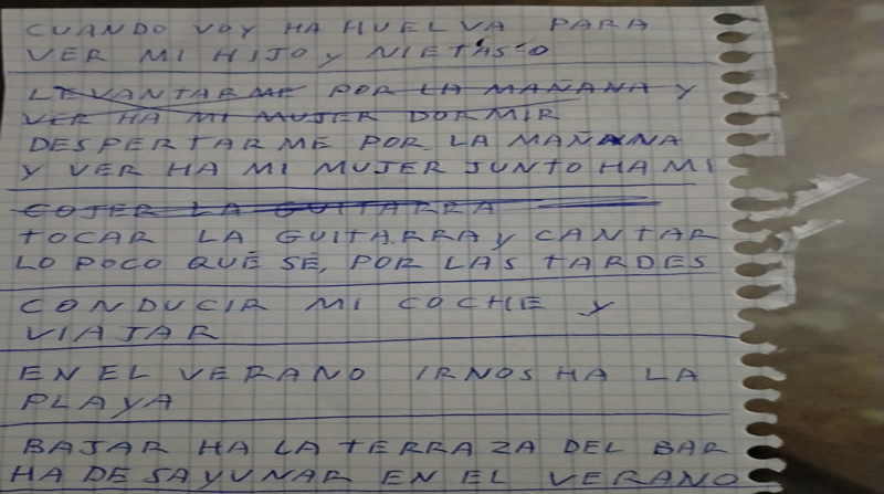 La carta de un abuelo llenó de reacciones emotivas las redes sociales. Foto: Twitter Raquel Moralls
