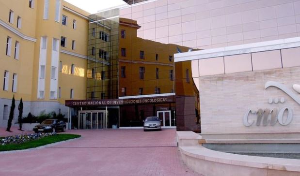 La fachada del edificio del Centro Nacional de Investigaciones Oncológicas (CNIO) de España, en foto de archivo. Foto: EFE