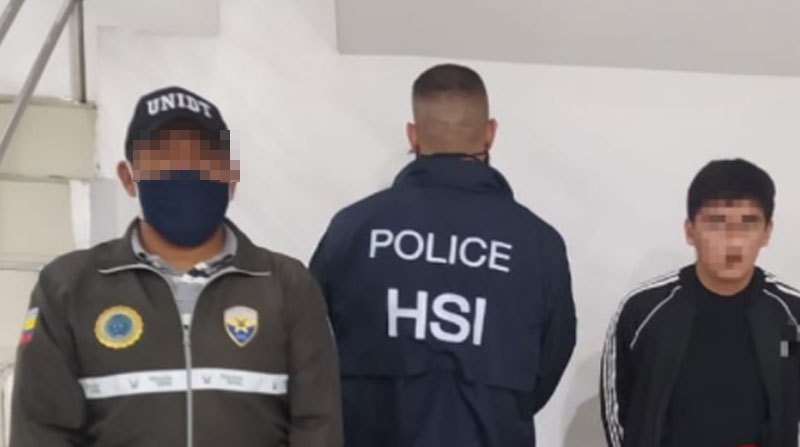La Policía de Ecuador dijo que el detenido, aparentemente, es integrante del Cartel de Sinaloa. Foto: Policía Ecuador