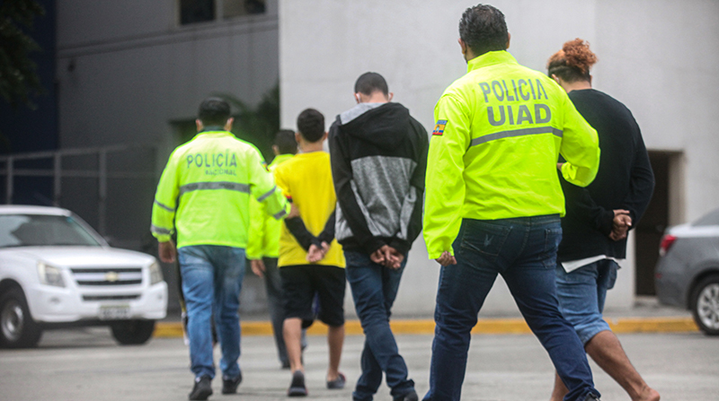 Detención de los sospechosos por el asesinato de Efraín Ruales en Guayaquil en junio del 2021. Foto: EL COMERCIO