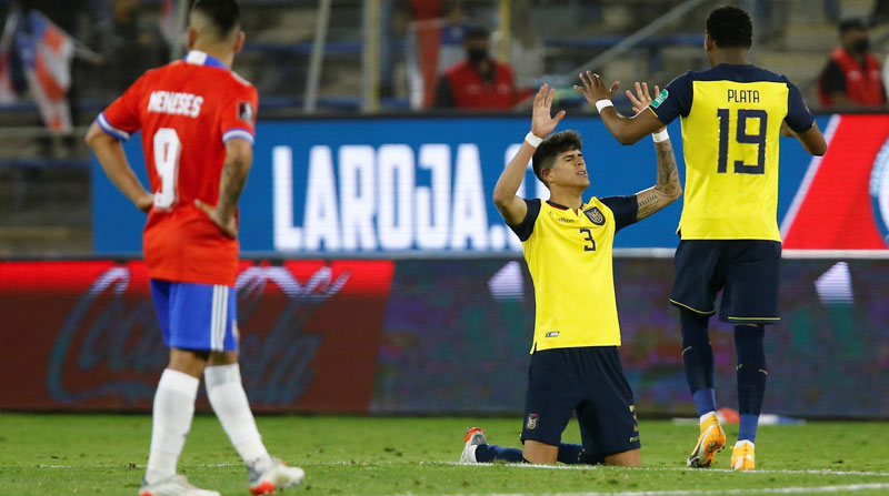 Con 23 puntos, Ecuador se adueñó de la tercera casilla en la tabla de posiciones, tras la histórica victoria contra Chile. Foto: EFE