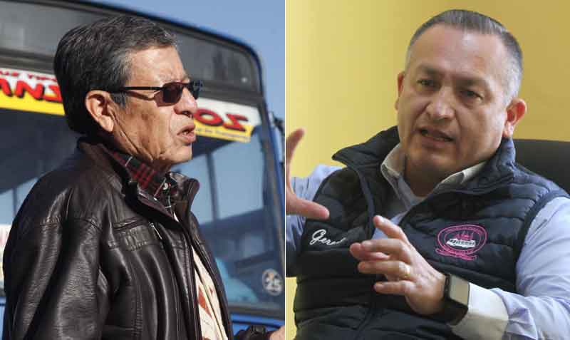 Jorge Yánez, presidente de Unitrans Q y Pablo Lima, gerente de la Cía Guadalajara. Fotos: archivo / EL COMERCIO y Julio Estrella
