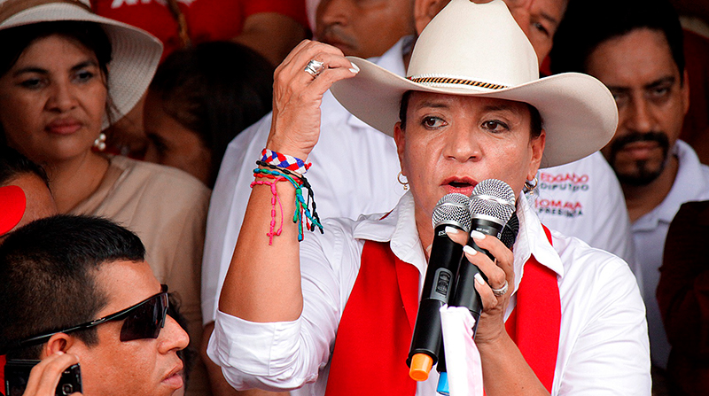 Xiomara Castro, del opositor Partido Libertad y Refundación. Foto: Europa Press