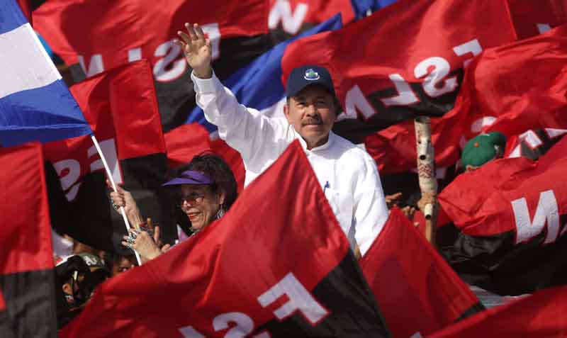Daniel Ortega fue reelegido para su quinto mandato de cinco años y cuarto consecutivo en los comicios generales. Foto: archivo / EFE