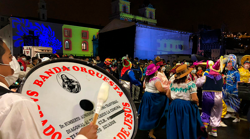 Pregón por el inicio de las fiestas de Fundación de San Francisco de Quito el 26 de noviembre. Foto: Galo Paguay / EL COMERCIO