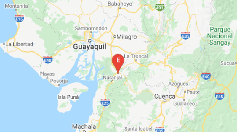Un sismo de magnitud 4.19 se registró a 11,6 km de Naranjal, en Guayas. Foto: Twitter IG
