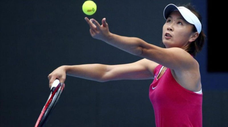 Peng Shuai, quien fue número uno en el ránking mundial de dobles en 2014, señaló al exvicepresidente de China por abusos sexuales. Foto: EFE