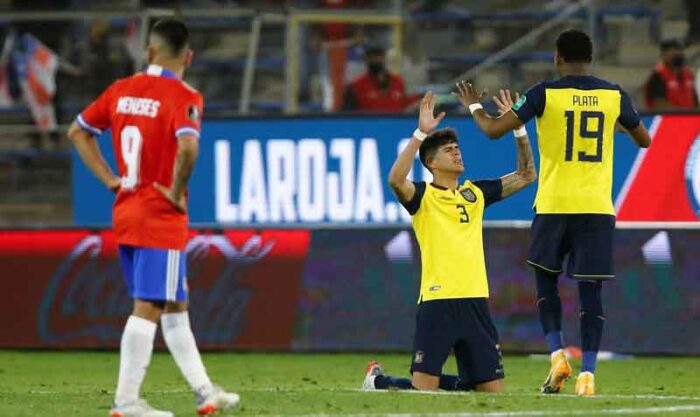 Con el triunfo frente a Chile, Ecuador termina con 23 puntos. Foto: EFE