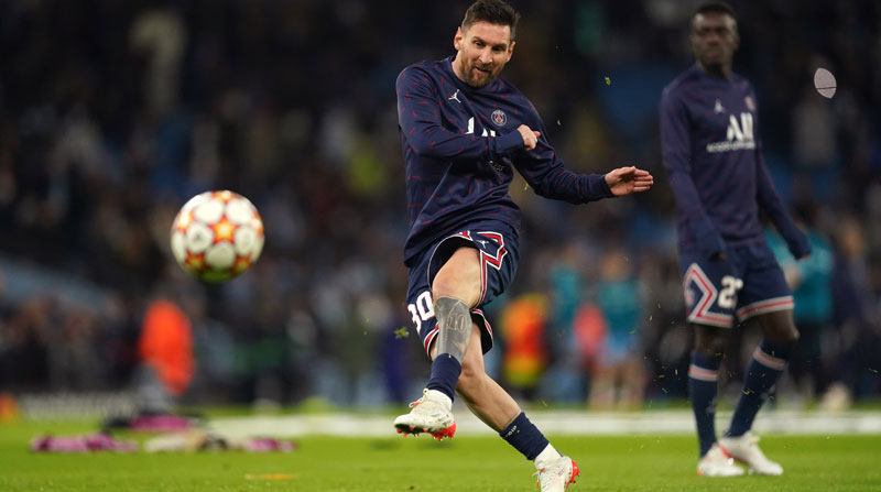 Leo Messi, delantero argentino del París Saint Germain francés. Foto: EFE