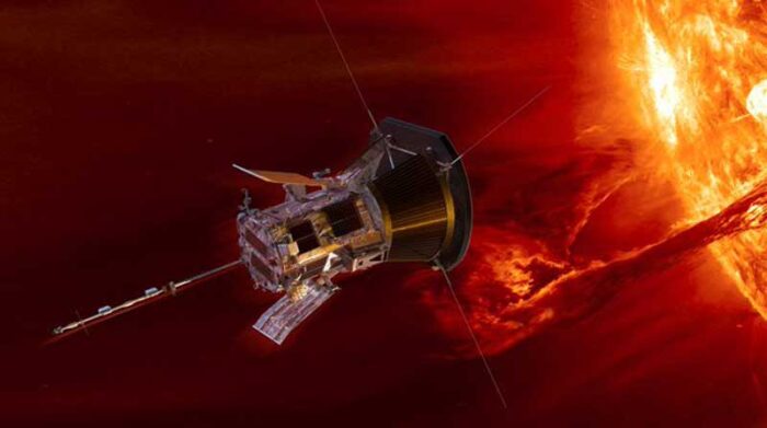 La Parker Solar Probe fue lanzada en 2018 en dirección al Sol y cada vez se fue acercando más. Imagen tomada de la cuenta Twitter @NASA