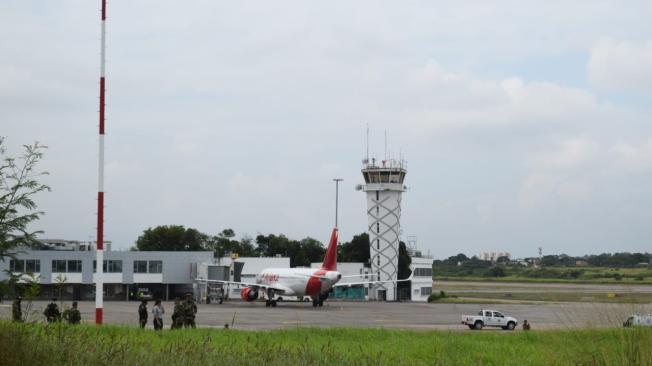 Los vuelos hacia el aeropuerto Camilo Daza están retrasados o suspendidos por los ataques terroristas. Foto: El Tiempo
