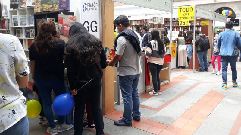 La Fiesta Intercultural del Libro de Quito 2021 se realizó a finales de este 2021, con el propósito de reactivar el sector editorial y literario, golpeado por la pandemia del nuevo coronavirus. Foto: Paola Gavilanes / EL COMERCIO